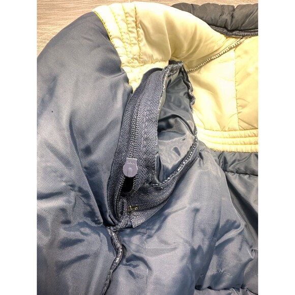 Vintage Ski Jacket Vest Weathercaster 70s 80s Blue Racing Ad Monroe Shocks SizeS - Picture 10 of 16